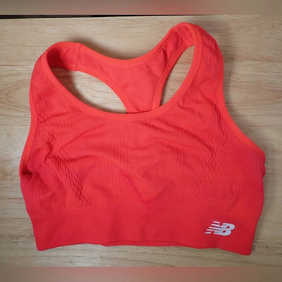 New Balance Sports Bra in orange/coral - Picture 1 of 5
